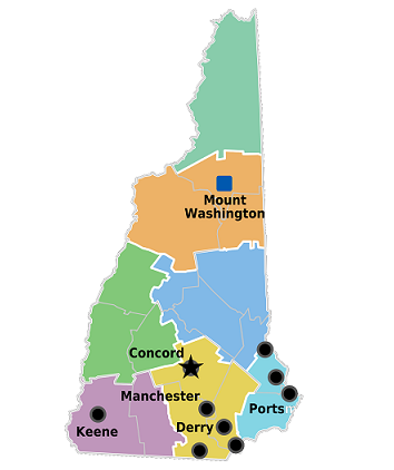 Map of New Hampshire